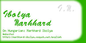 ibolya marhhard business card